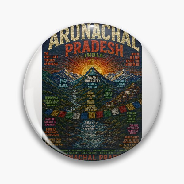 Item preview, Arunachal Pradesh India Tawang Monastery Ziro Valley Himalayan Sunrise designed and sold by Places On Earth.