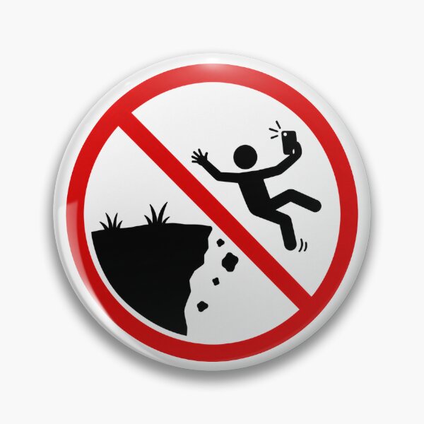 Item preview, Funny No Cliff Selfie Sign designed and sold by MonkiFlipp.