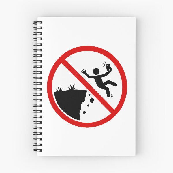 Item preview, Funny No Cliff Selfie Sign designed and sold by MonkiFlipp.