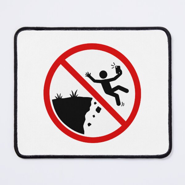Item preview, Funny No Cliff Selfie Sign designed and sold by MonkiFlipp.