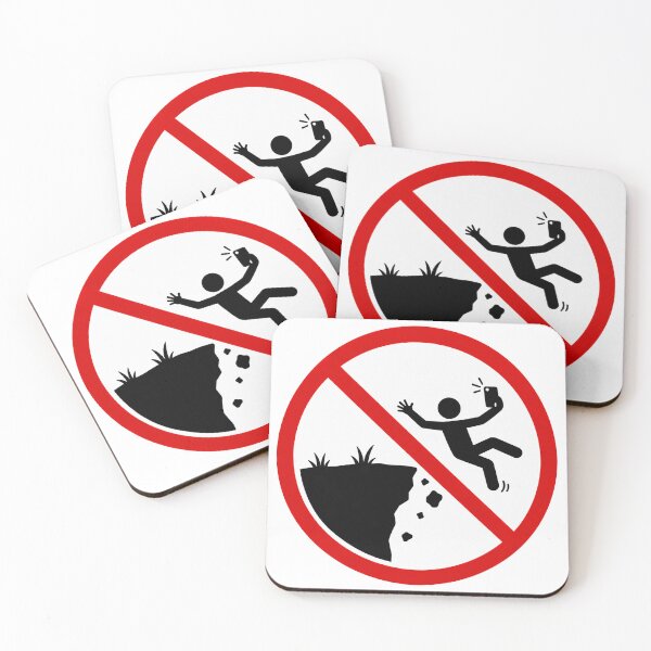 Item preview, Funny No Cliff Selfie Sign designed and sold by MonkiFlipp.