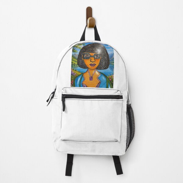 Item preview, A vibrant portrait of a woman at the lake designed and sold by SpiritArtLeona.