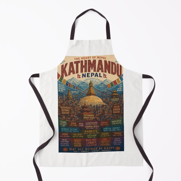 Item preview, Kathmandu Nepal Boudhanath Stupa Himalayan Heritage and Newar Landmarks designed and sold by Places On Earth.