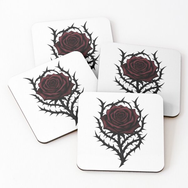 Item preview, Gothic Dark Crimson Rose Sticker Classic Anime Aesthetic designed and sold by Dhenin Studio.