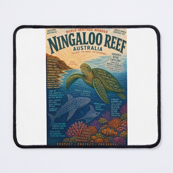 Item preview, Ningaloo Reef Western Australia Whale Sharks Coral Bay and Exmouth Coast designed and sold by Places On Earth.