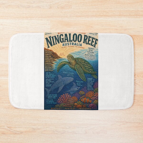 Item preview, Ningaloo Reef Western Australia Whale Sharks Coral Bay and Exmouth Coast designed and sold by Places On Earth.