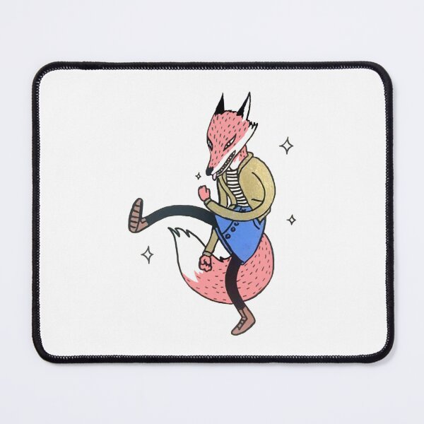 Item preview, Dancing Foxy Cute Anthropomorphic Red Fox Fashion Illustration designed and sold by Lexalion.