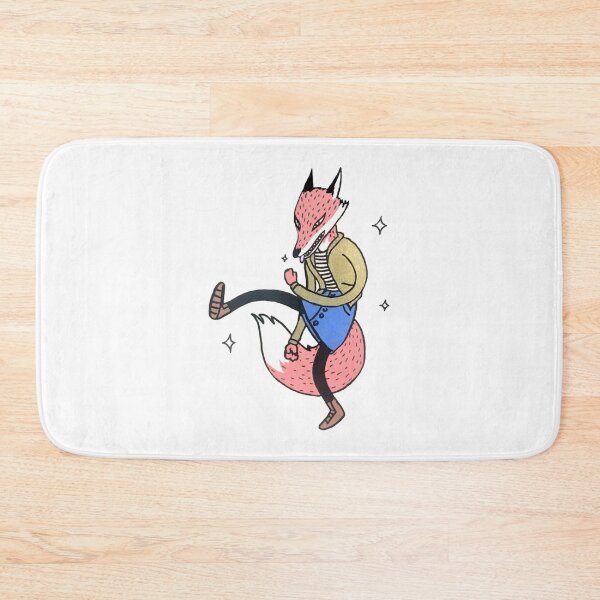 Item preview, Dancing Foxy Cute Anthropomorphic Red Fox Fashion Illustration designed and sold by Lexalion.