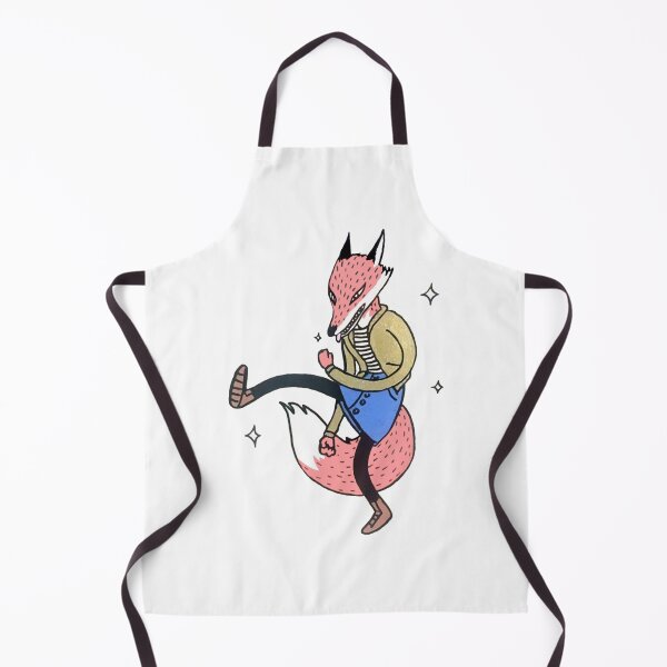 Item preview, Dancing Foxy Cute Anthropomorphic Red Fox Fashion Illustration designed and sold by Lexalion.