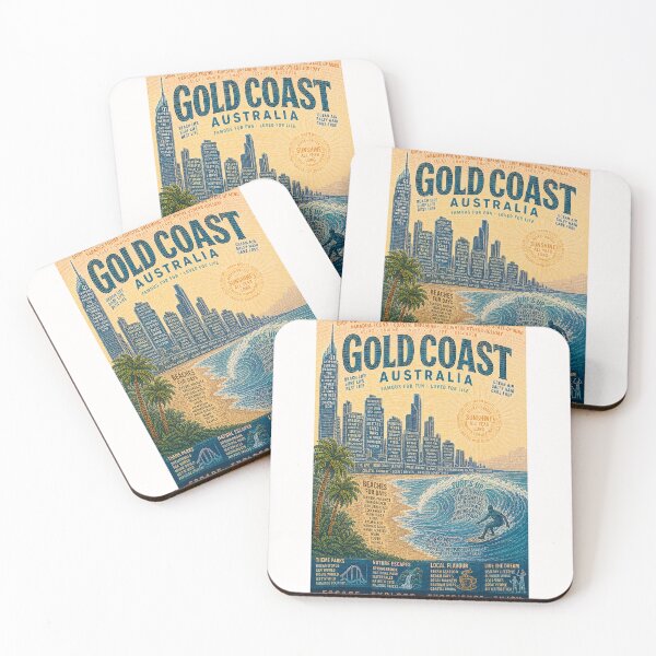 Item preview, Gold Coast Queensland Australia Surfers Paradise Skyline and Beaches designed and sold by Places On Earth.
