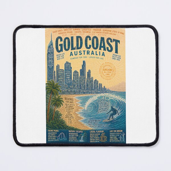 Item preview, Gold Coast Queensland Australia Surfers Paradise Skyline and Beaches designed and sold by Places On Earth.