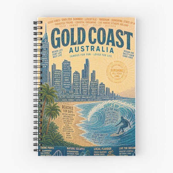 Item preview, Gold Coast Queensland Australia Surfers Paradise Skyline and Beaches designed and sold by Places On Earth.