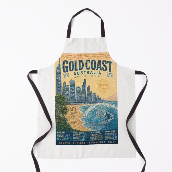Item preview, Gold Coast Queensland Australia Surfers Paradise Skyline and Beaches designed and sold by Places On Earth.
