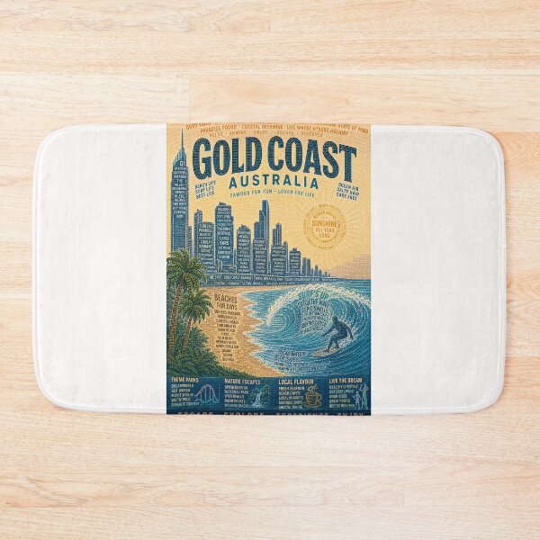 Item preview, Gold Coast Queensland Australia Surfers Paradise Skyline and Beaches designed and sold by Places On Earth.