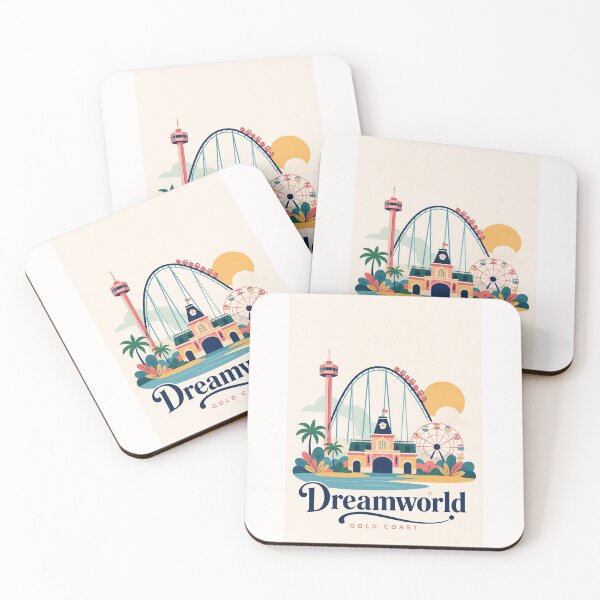 Item preview, Dreamworld Gold Coast Queensland Theme Park Skyline and Attractions designed and sold by Places On Earth.