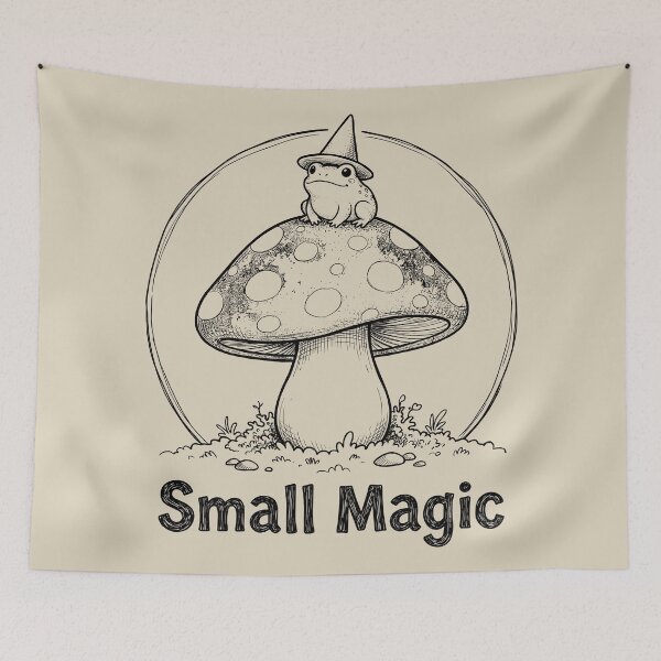 Item preview, Mushroom Familiar - Cottage Witch designed and sold by bapupa.