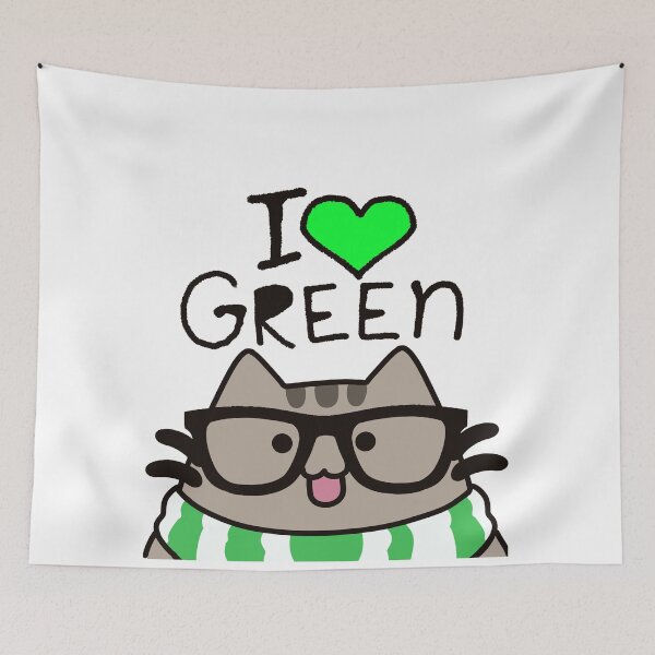 Item preview, I Heart Green Plusheen designed and sold by ThinDove.