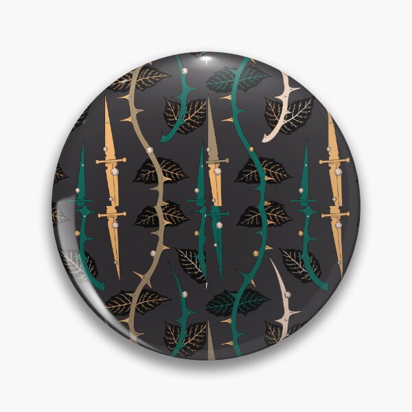 Item preview, Dagger & Thorns Protection Pattern | Dark Academia Gothic Floral Graphic designed and sold by Soul Path.