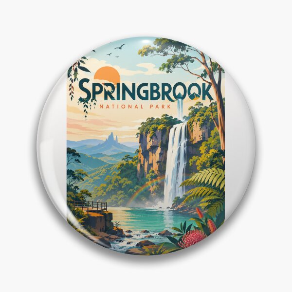 Item preview, Springbrook National Park Twin Falls and Best of All Lookout Queensland Hinterland designed and sold by Places On Earth.