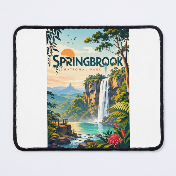 Item preview, Springbrook National Park Twin Falls and Best of All Lookout Queensland Hinterland designed and sold by Places On Earth.