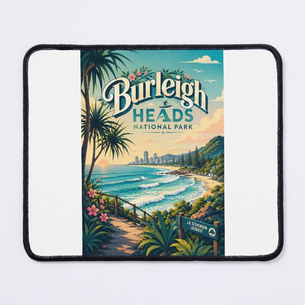 Item preview, Burleigh Heads National Park J G Stevenson Lookout Gold Coast Queensland designed and sold by Places On Earth.