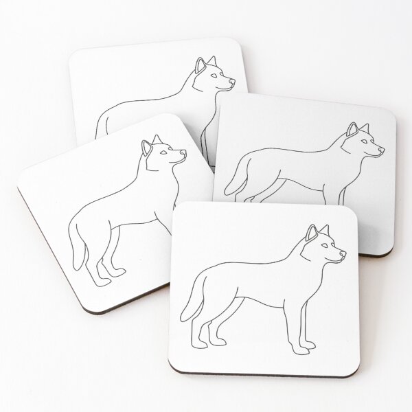 Item preview, Siberian Husky Elegant Line Art Gift designed and sold by OneLine Studio.