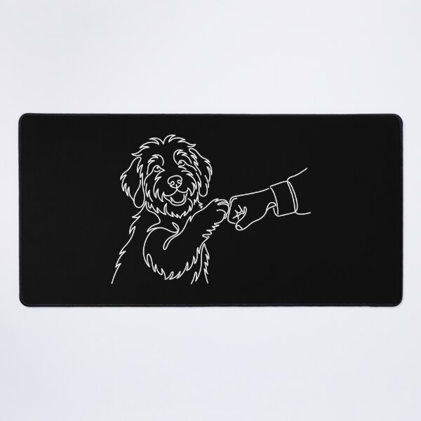 Item preview, Minimalist Dog Fist Bump Line designed and sold by GiaoCalonas.
