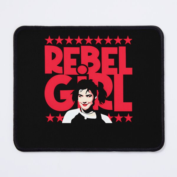 Item preview, Female Portrait Silhouette Over Red Block Letters designed and sold by zo3bi.