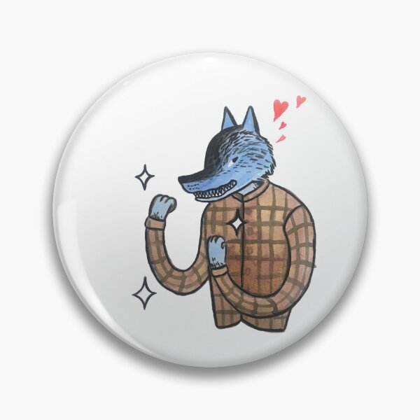 Item preview, Lover And A Fighter Funny Wolf Wearing Plaid Shirt  designed and sold by Lexalion.