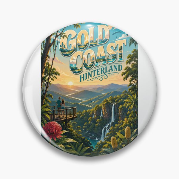 Item preview, Gold Coast Hinterland Waterfalls Tamborine Mountain Springbrook Queensland designed and sold by Aryabek.