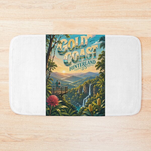 Item preview, Gold Coast Hinterland Waterfalls Tamborine Mountain Springbrook Queensland designed and sold by Aryabek.
