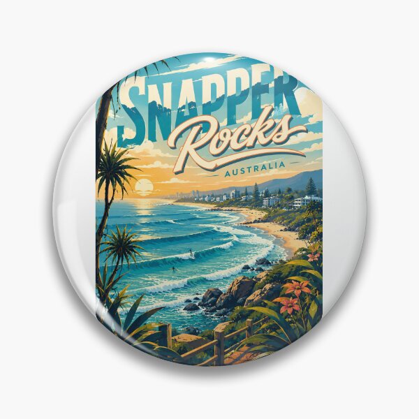 Item preview, Snapper Rocks Coolangatta Gold Coast Surf Break Queensland Australia designed and sold by Aryabek.