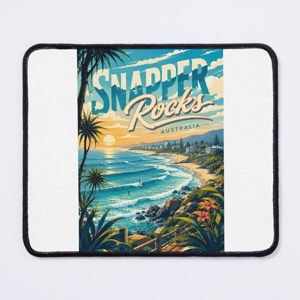 Item preview, Snapper Rocks Coolangatta Gold Coast Surf Break Queensland Australia designed and sold by Aryabek.