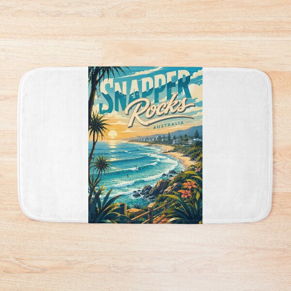 Item preview, Snapper Rocks Coolangatta Gold Coast Surf Break Queensland Australia designed and sold by Aryabek.