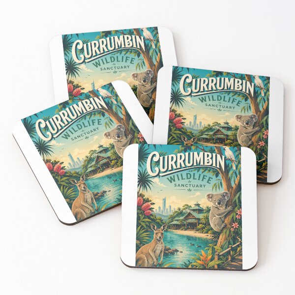 Item preview, Currumbin Wildlife Sanctuary Gold Coast Queensland Koala and Kangaroo designed and sold by Aryabek.