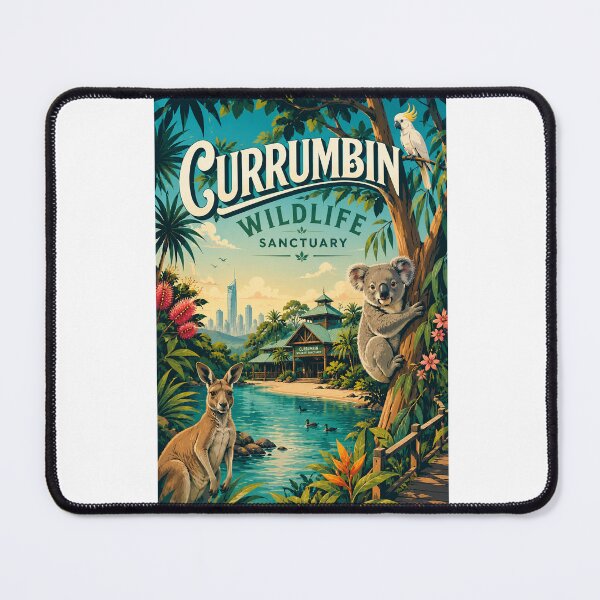 Item preview, Currumbin Wildlife Sanctuary Gold Coast Queensland Koala and Kangaroo designed and sold by Aryabek.