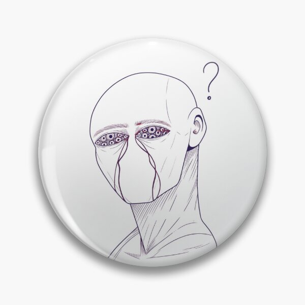 Item preview, Surreal Multiple Eyes Faceless Portrait Creepy Line Art Question Mark designed and sold by Daily-chaos.