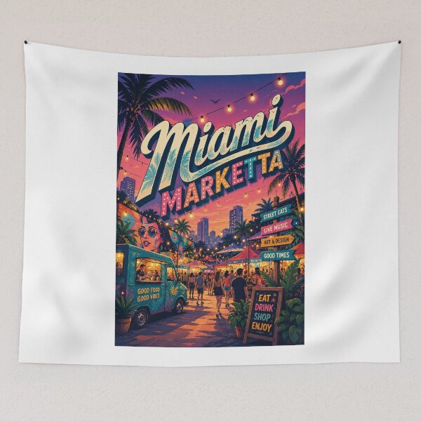 Item preview, Miami Marketta Gold Coast Night Markets Queensland Australia designed and sold by Aryabek.