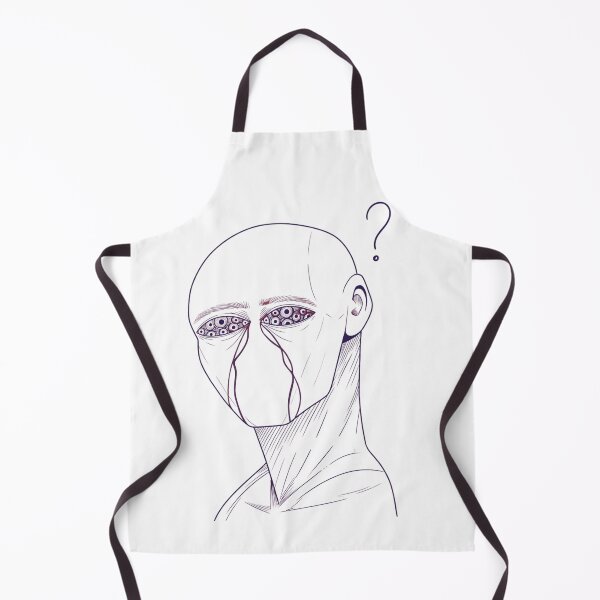 Item preview, Surreal Multiple Eyes Faceless Portrait Creepy Line Art Question Mark designed and sold by Daily-chaos.