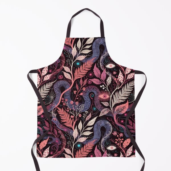 Item preview, Surreal Snake & Night Eyes Pattern | Dark Botanical Witchy Graphic designed and sold by Soul Path.
