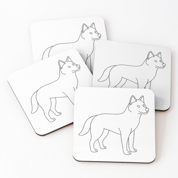 Item preview, Siberian Husky Friendly Line Art Gift designed and sold by OneLine Studio.