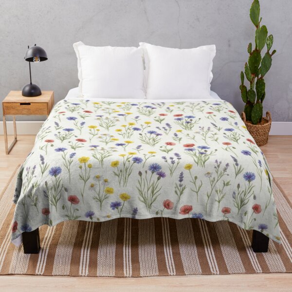 Item preview, Watercolor Wildflower Seamless Pattern - Cottagecore Meadow Flowers designed and sold by FashioonTrends.