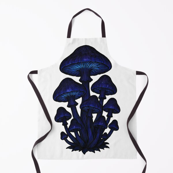 Item preview, Bioluminescent Poison Mushrooms Dark Anime Sticker designed and sold by Dhenin Studio.