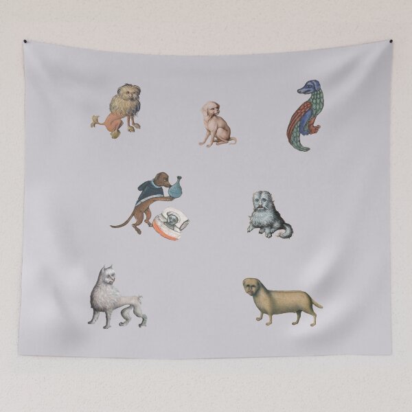 Item preview, medieval dogs sticker pack designed and sold by mooneko.