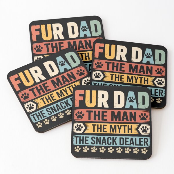 Item preview, Fur Dad The Man The Myth The Snack Dealer Paw Cat Dog Father's Day designed and sold by GiaoCalonas.