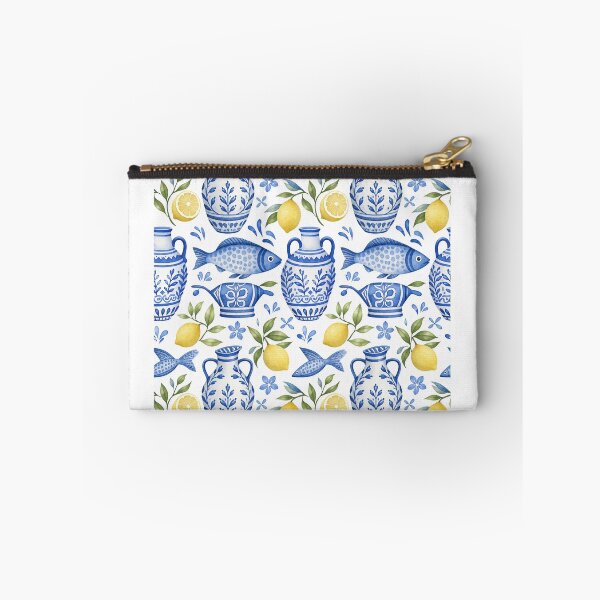 Item preview, Santorini Coastal Garden – Greek Watercolor Seamless Pattern designed and sold by Jandedan.