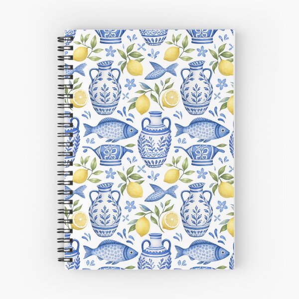 Item preview, Santorini Coastal Garden – Greek Watercolor Seamless Pattern designed and sold by Jandedan.