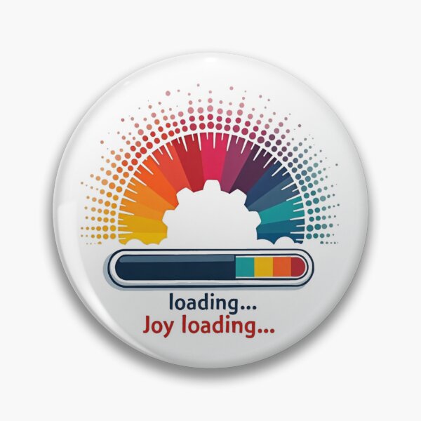 Item preview, Joy Loading Retro Tech Neon Message designed and sold by Art&Fun.