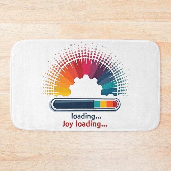 Item preview, Joy Loading Retro Tech Neon Message designed and sold by Art&Fun.