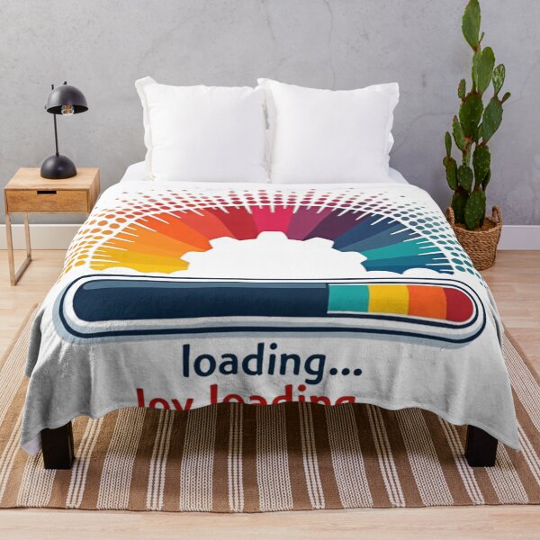 Item preview, Joy Loading Retro Tech Neon Message designed and sold by Art&Fun.